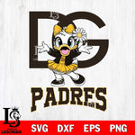 San Diego Padres Dolce And Gabbana Daisy Duck Disney Svg Eps Dxf Png File, Digital Download, Instant Download