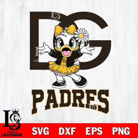 San Diego Padres Dolce And Gabbana Daisy Duck Disney Svg Eps Dxf Png File, Digital Download, Instant Download