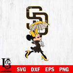 San Diego Padres Fancy Minnie Svg Eps Dxf Png File, Digital Download, Instant Download