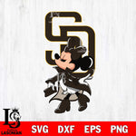 San Diego Padres Glamorous Minnie Svg Eps Dxf Png File, Digital Download, Instant Download