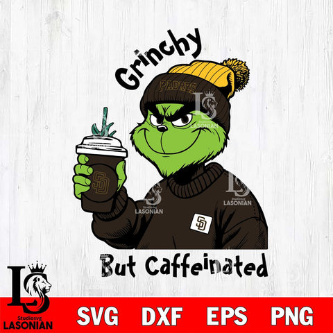 San Diego Padres Grinchy But Caffeinated Svg Eps Dxf Png File, Digital Download, Instant Download