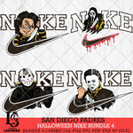 San Diego Padres Halloween Nike MLB Bundle 4 Svg Eps Dxf Png File, Digital Download, Instant Download