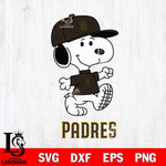 San Diego Padres Snoopy Baseball Svg Eps Dxf Png File, MLB File Cut,Digital Download,Instant Download,MLB Svg Files