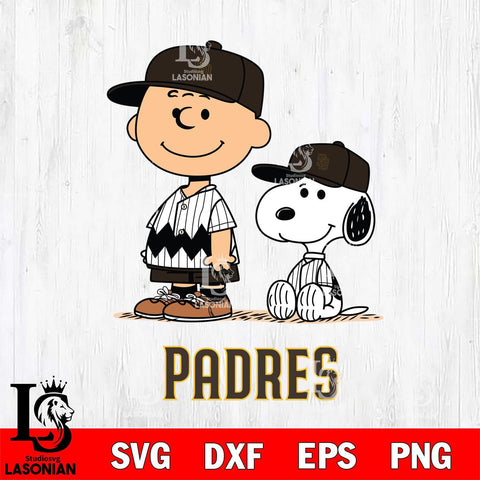 San Diego Padres Snoopy and Charlie brown Smile Sport Svg Eps Dxf Png File, MLB File Cut,Digital Download,Instant Download,MLB Svg Files