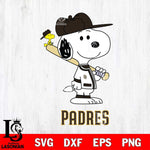 San Diego Padres Snoopy sport Svg Eps Dxf Png File, MLB File Cut,Digital Download,Instant Download,MLB Svg Files