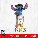 San Diego Padres Stitch Baseball bat SVG DXF EPS PNG FILE, MLB File Cut, Digital Download,Instant Download, Silhouette, Stitch Cricut