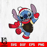 San Diego Padres Stitch Disney Christmas SVG DXF EPS PNG file, Cut file cricut, Instant Download