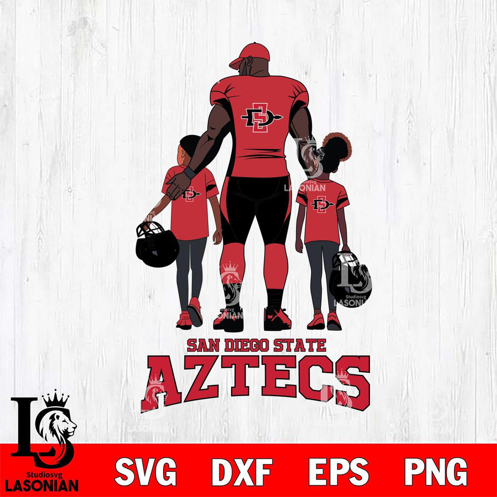 San Diego State Aztecs 3 Father and son Rugby – lasoniansvg
