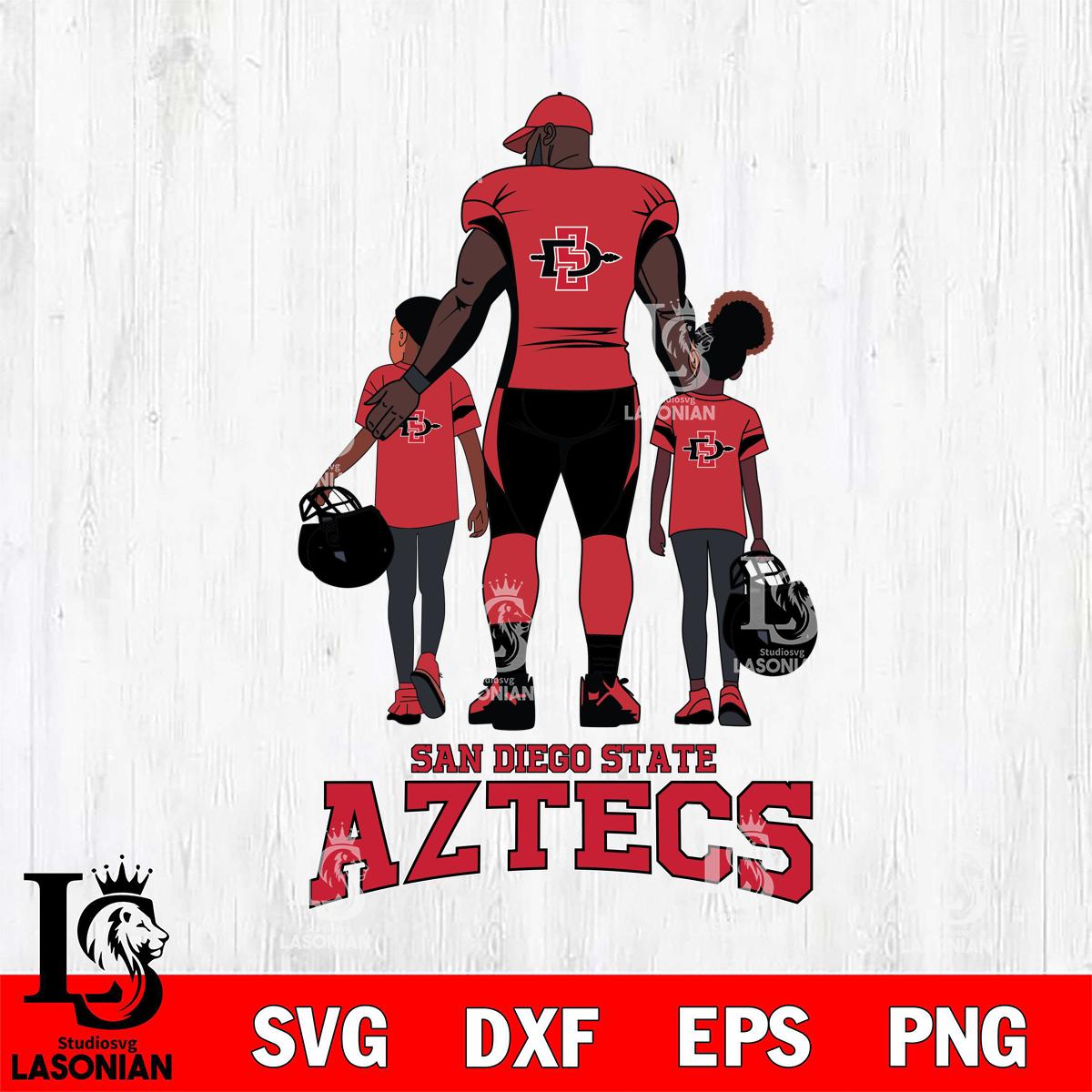 San Diego State Aztecs 3 Father and son Rugby – lasoniansvg