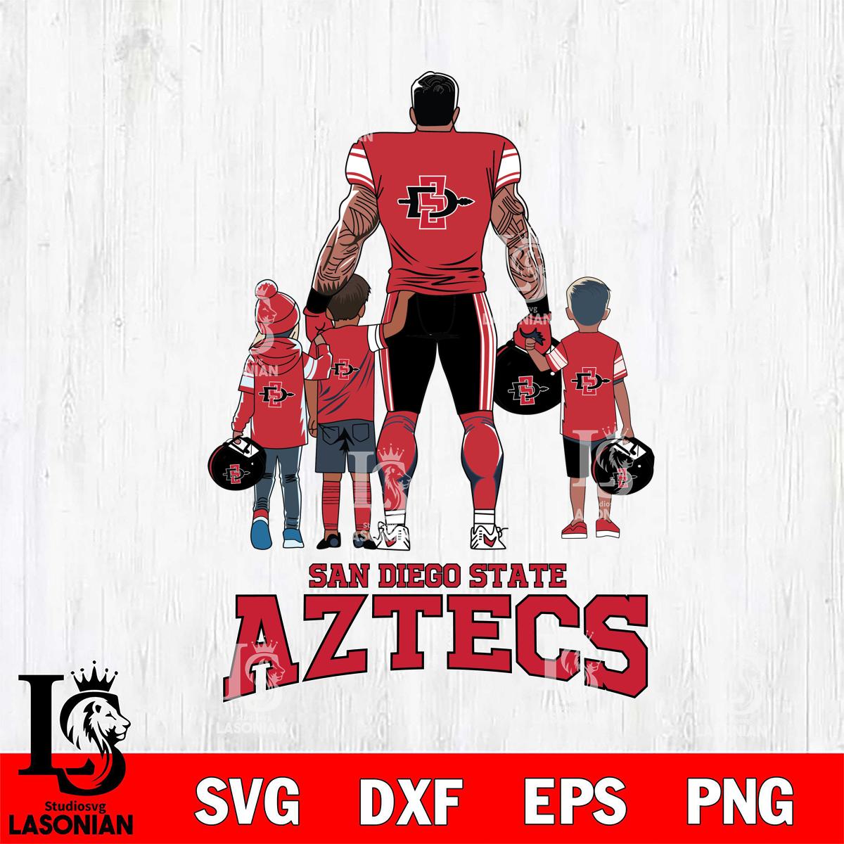 San Diego State Aztecs 4 Father and son Rugby – lasoniansvg