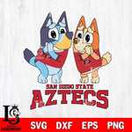 San Diego State Aztecs Bluey & Bingo 5 Svg Eps Dxf Png File, NCAA svg, Digital Download, Instant Download