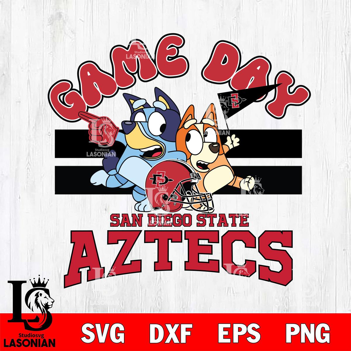 San Diego State Aztecs Bluey & Bingo 9 – lasoniansvg