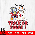 San Diego State Aztecs Bluey Trick or Treat Halloween Svg Eps Dxf Png File, Digital Download, Instant Download