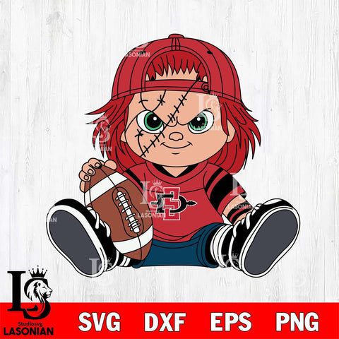 San Diego State Aztecs Chucky Horror 11 Svg Eps Dxf Png File, NCAA svg, Digital Download, Instant Download