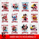 San Diego State Aztecs Disney Rad Dad NCAA Bundle 12 SVG DXF EPS PNG FILE, BUNDLE NCAA Disney Father day File Cut,Digital Download,Instant Download,Disney Svg Files