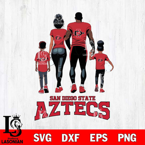 San Diego State Aztecs Family Love Rugby SVG DXF EPS PNG FILE,NCAA SVG, Father day Digital Download,Instant Download, Silhouette