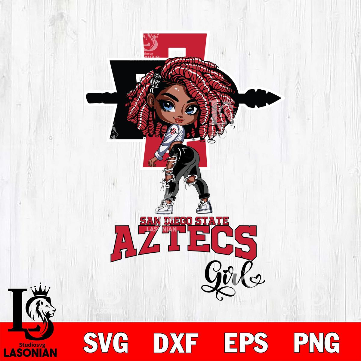 San Diego State Aztecs Fan Girl – lasoniansvg
