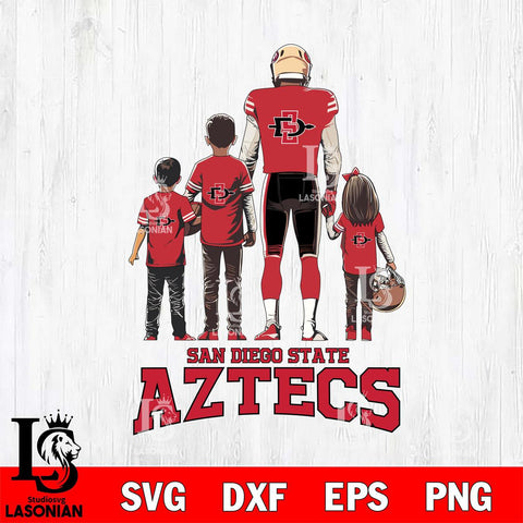San Diego State Aztecs Father Football SVG DXF EPS PNG FILE,NCAA SVG, Father day Digital Download,Instant Download, Silhouette