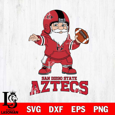 San Diego State Aztecs Gnome football player File Cut, NCAA SVG, Digital Download , Criucut , Silhouette