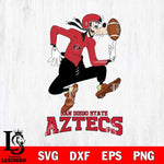 San Diego State Aztecs Goofy Circus Football SVG DXF EPS PNG FILE,NCAA svg ,Football Digital Download,Instant Download, Silhouette