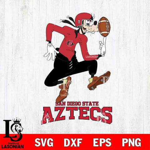San Diego State Aztecs Goofy Circus Football SVG DXF EPS PNG FILE,NCAA svg ,Football Digital Download,Instant Download, Silhouette