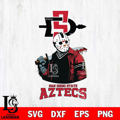 San Diego State Aztecs Jason Voorhees 10 Svg Eps Dxf Png File, Digital Download