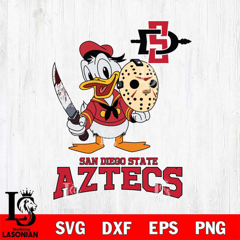 San Diego State Aztecs Jason Voorhees 12 Svg Eps Dxf Png File, Digital Download