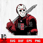 San Diego State Aztecs Jason Voorhees Horror 7 Svg Eps Dxf Png File, NCAA svg, Digital Download, Instant Download