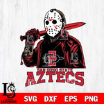 San Diego State Aztecs Jason Voorhees Horror Halloween Svg Eps Dxf Png File, NCAA svg, Digital Download, Instant Download