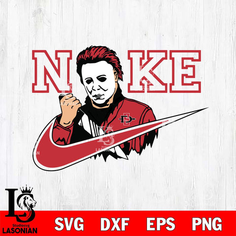 San Diego State Aztecs Michael Myers Nike Svg Eps Dxf Png File, Digital Download, Instant Download