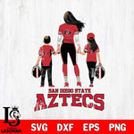 San Diego State Aztecs Mother and son Rugby SVG DXF EPS PNG FILE,NCAA SVG, Father day Digital Download,Instant Download, Silhouette