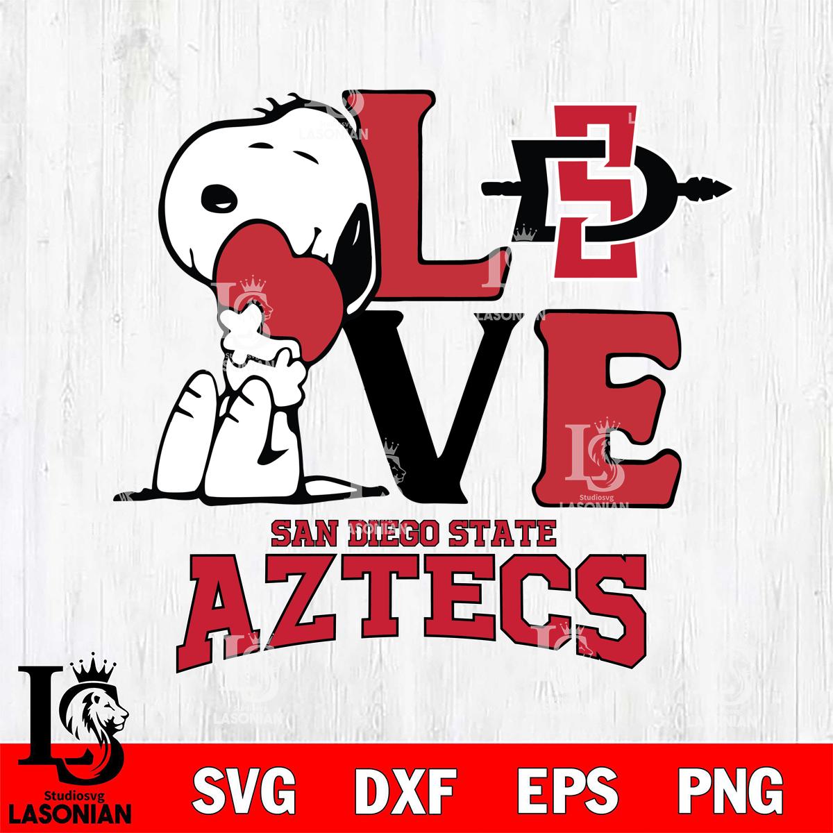 San Diego State Aztecs Snoopy Sport 10 – lasoniansvg