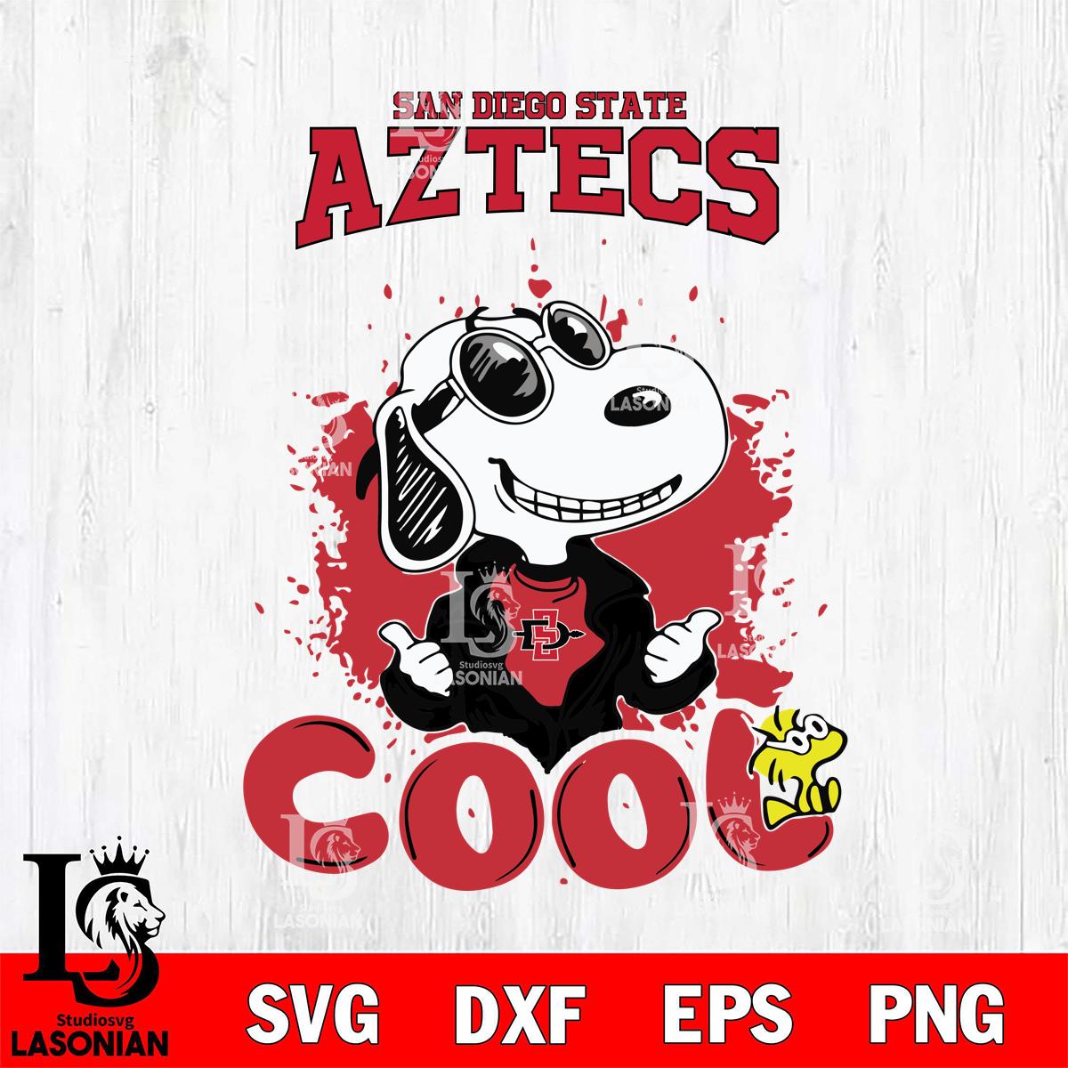 San Diego State Aztecs Snoopy Sport 7 – lasoniansvg