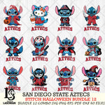 San Diego State Aztecs Stitch Horror Bundle 12 SVG Svg Eps Dxf Png File, NCAA svg, Digital Download, Instant Download