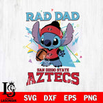 San Diego State Aztecs Stitch Rad Dad SVG DXF EPS PNG FILE, NCAA File Cut,Digital Download,Instant Download