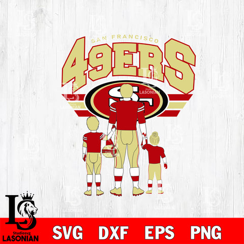 Best dad ever San Francisco 49ers SVG DXF EPS PNG FILE, File Cut, Digital Download,Instant Download, Silhouette, Cricut