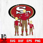San Francisco 49ers Best Dad Ever , father day , DAD NFL 4 Svg Eps Dxf Png File, Digital Download, Instant Download