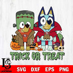 San Francisco 49ers Bluey Halloween Trick or Treat Svg Eps Dxf Png File, Digital Download, Instant Download