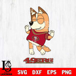 San Francisco 49ers Chilli Dance Sport Svg Eps Dxf Png File, Digital Download, Instant Download