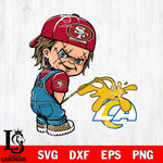 San Francisco 49ers Chucky Piss On Los Angeles Rams Svg Eps Dxf Png File, Digital Download, Instant Download