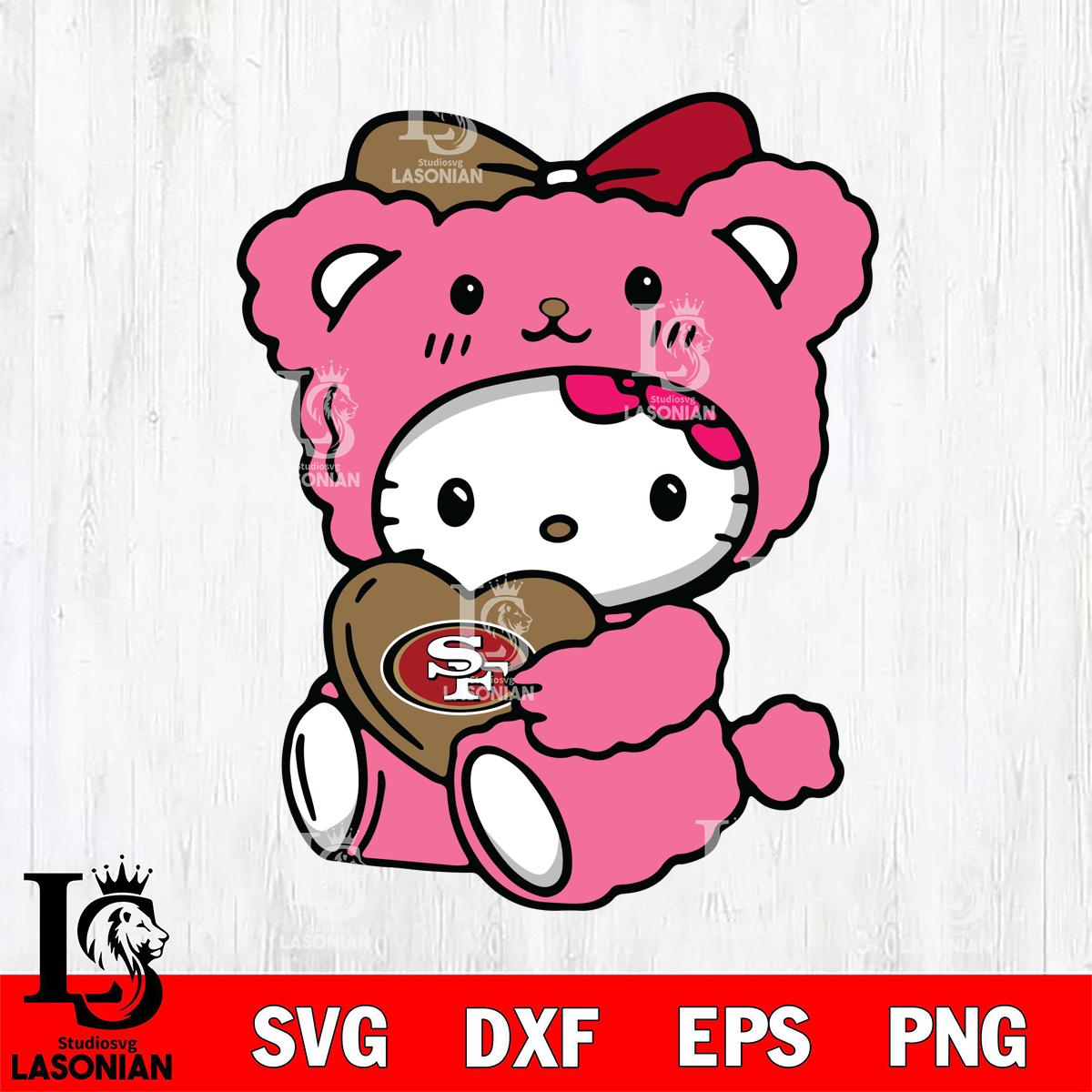 San Francisco 49ers Cute Hello Kitty 3 – lasoniansvg