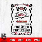 San Francisco 49ers Dad The Man The Myth The Legend Svg Eps Dxf Png File, Digital Download, Instant Download