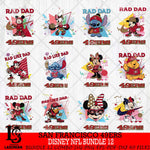 San Francisco 49ers Disney Rad Dad NFL Bundle 12 SVG DXF EPS PNG FILE, Father day File Cut,Digital Download,Instant Download,Disney Svg Files