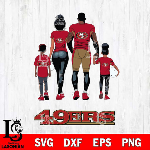 San Francisco 49ers Family Love Rugby SVG DXF EPS PNG FILE,NFL SVG, Father day Digital Download,Instant Download, Silhouette