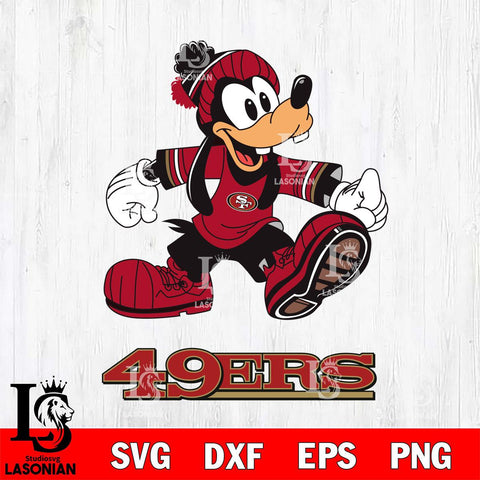San Francisco 49ers Goofy Cool Sport SVG DXF EPS PNG FILE,NFL Cricut ,Football Digital Download,Instant Download, Silhouette