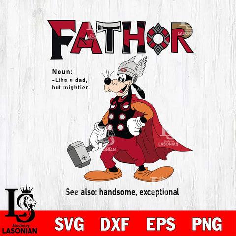 San Francisco 49ers Goofy Fathor Sport Svg Eps Dxf Png File, NFL File Cut,Digital Download,Instant Download,Disney Svg Files