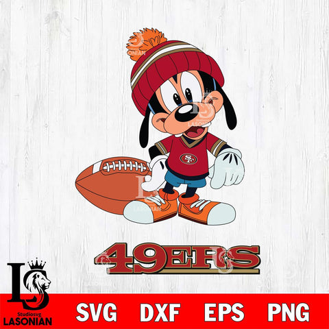San Francisco 49ers Goofy Football SVG DXF EPS PNG FILE,NFL Cricut ,Football Digital Download,Instant Download, Silhouette