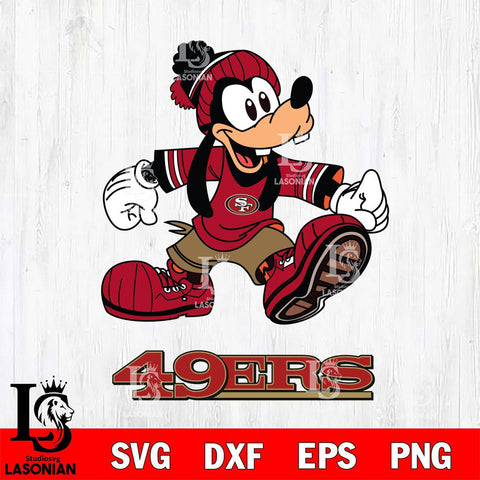 San Francisco 49ers Goofy Funny Cricut, NFL SVG DXF EPS PNG FILE, Digital Download,Instant Download, Silhouette