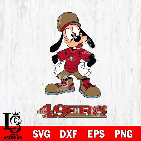 San Francisco 49ers Goofy Sport SVG DXF EPS PNG FILE,NFL Cricut ,Football Digital Download,Instant Download, Silhouette