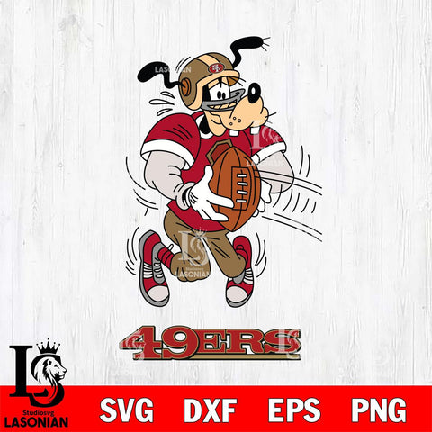 San Francisco 49ers Goofy Sport Football SVG DXF EPS PNG FILE,NFL Cricut ,Football Digital Download,Instant Download, Silhouette
